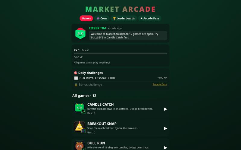 Screenshot of Market Arcade